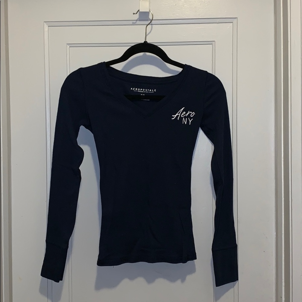 Long Sleeve V- Neck Aeropostale Shirt